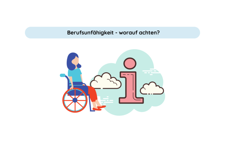 Berufsunfähigkeit worauf achten